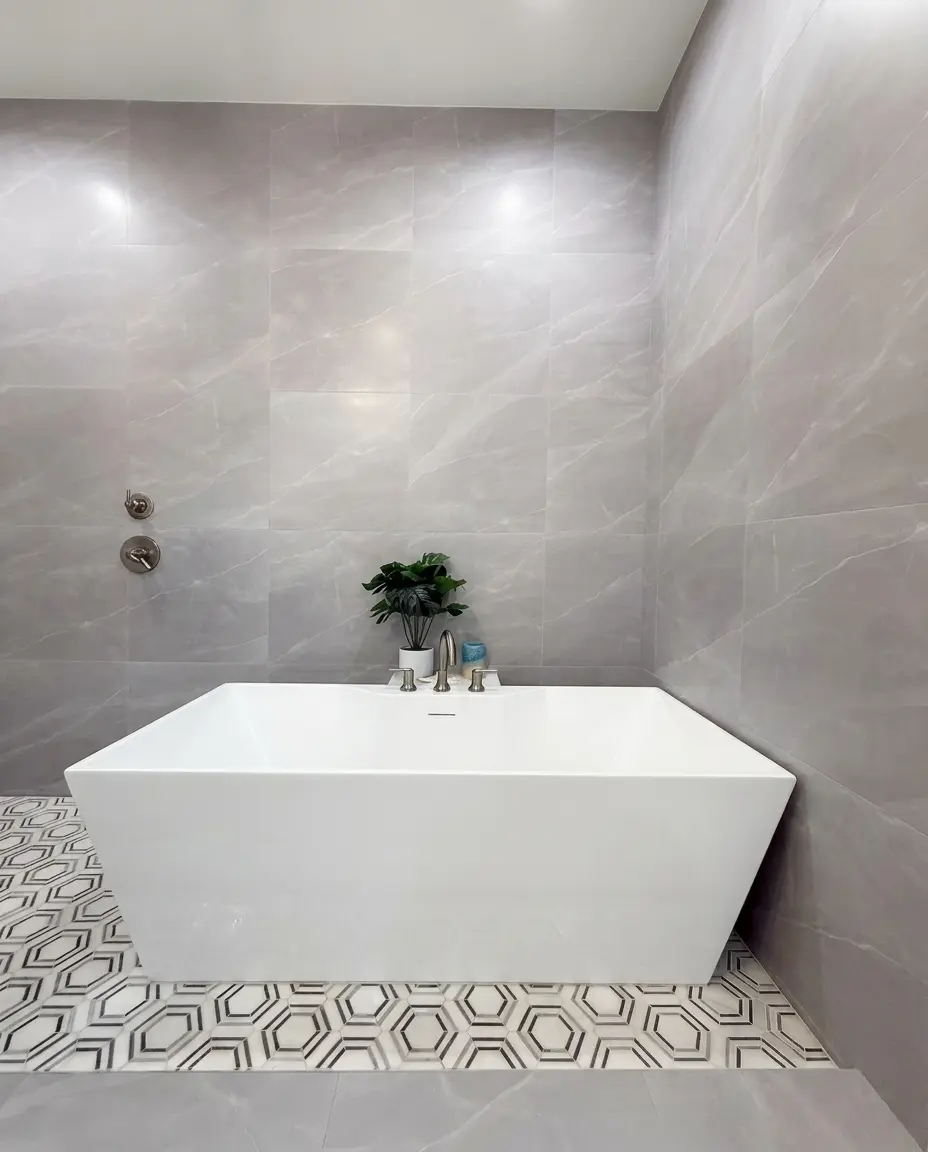 Master bathroom — detailed cleaning service